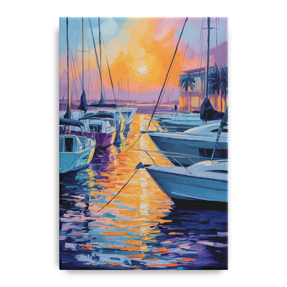 Mazatlán Marina Reflections Front - Canvas Wall Art
