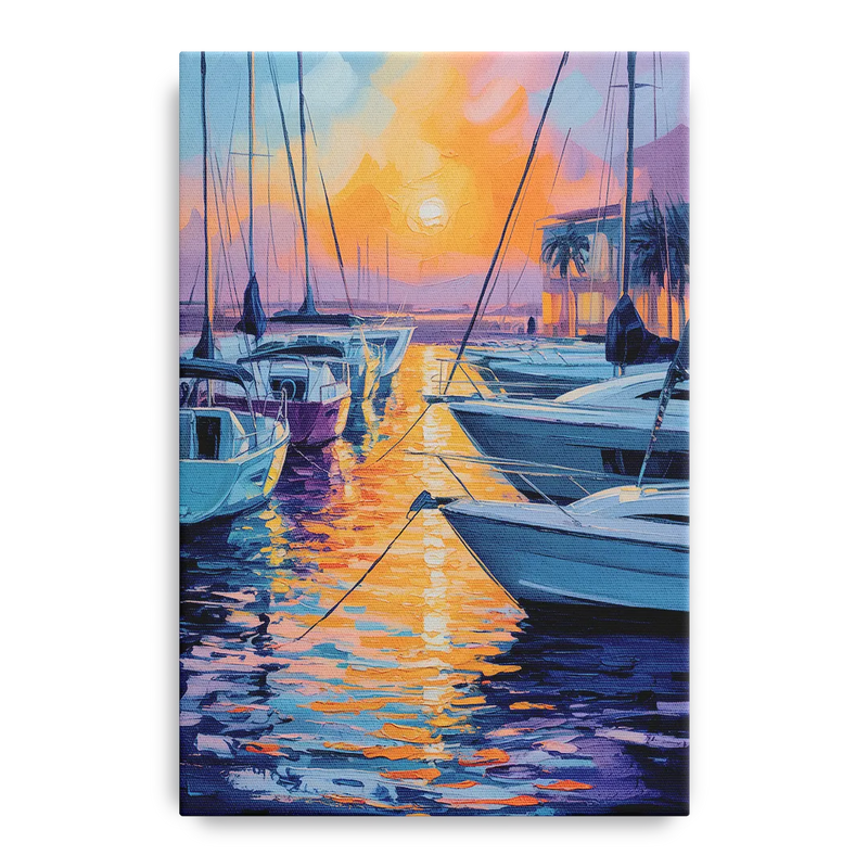 Mazatlán Marina Reflections Front - Canvas Wall Art