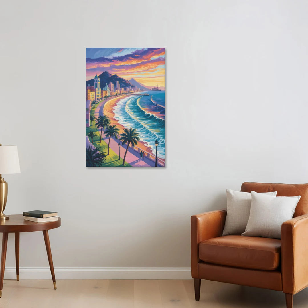 Mazatlán Malecón View - Canvas Wall Art - Sofa - 24x36
