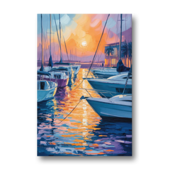 Mazatlán Marina Reflections - Canvas Wall Art - Front