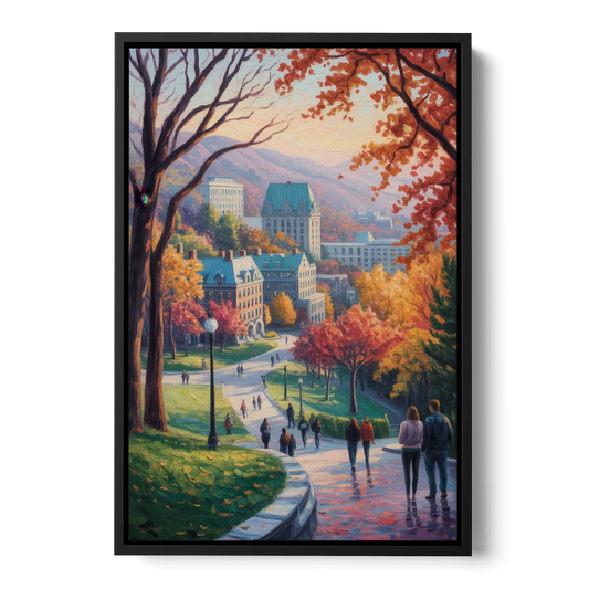 McGill University Montreal - Black Framed Canvas Wall Art - Front