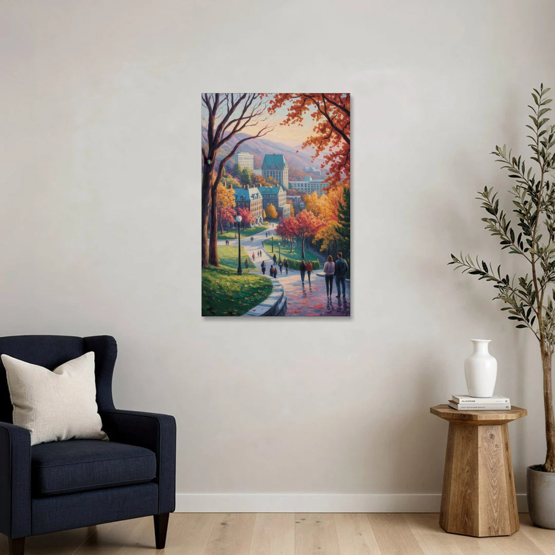 McGill University Montreal - Canvas Wall Art - Sofa - 24x36