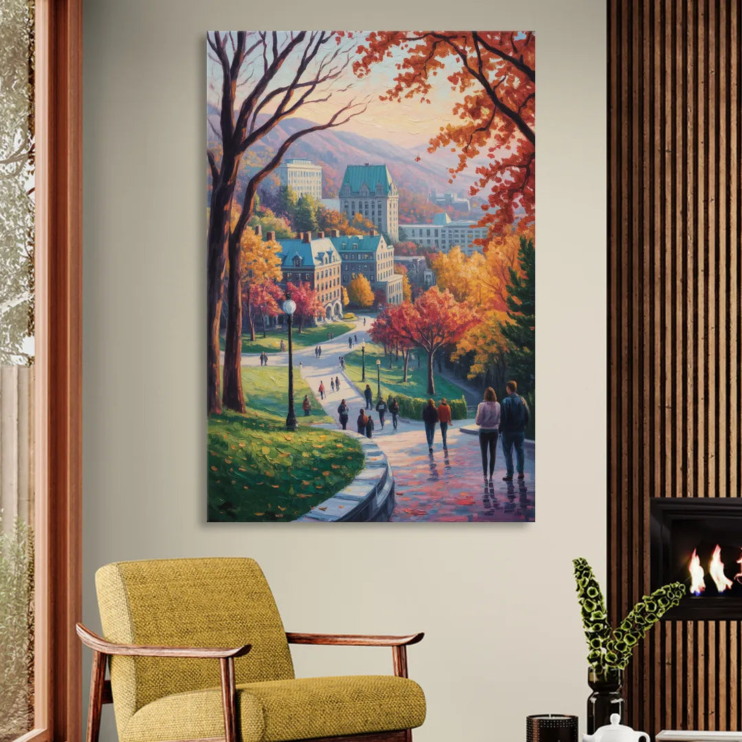 McGill University Montreal Sitting Room - Canvas Wall Art