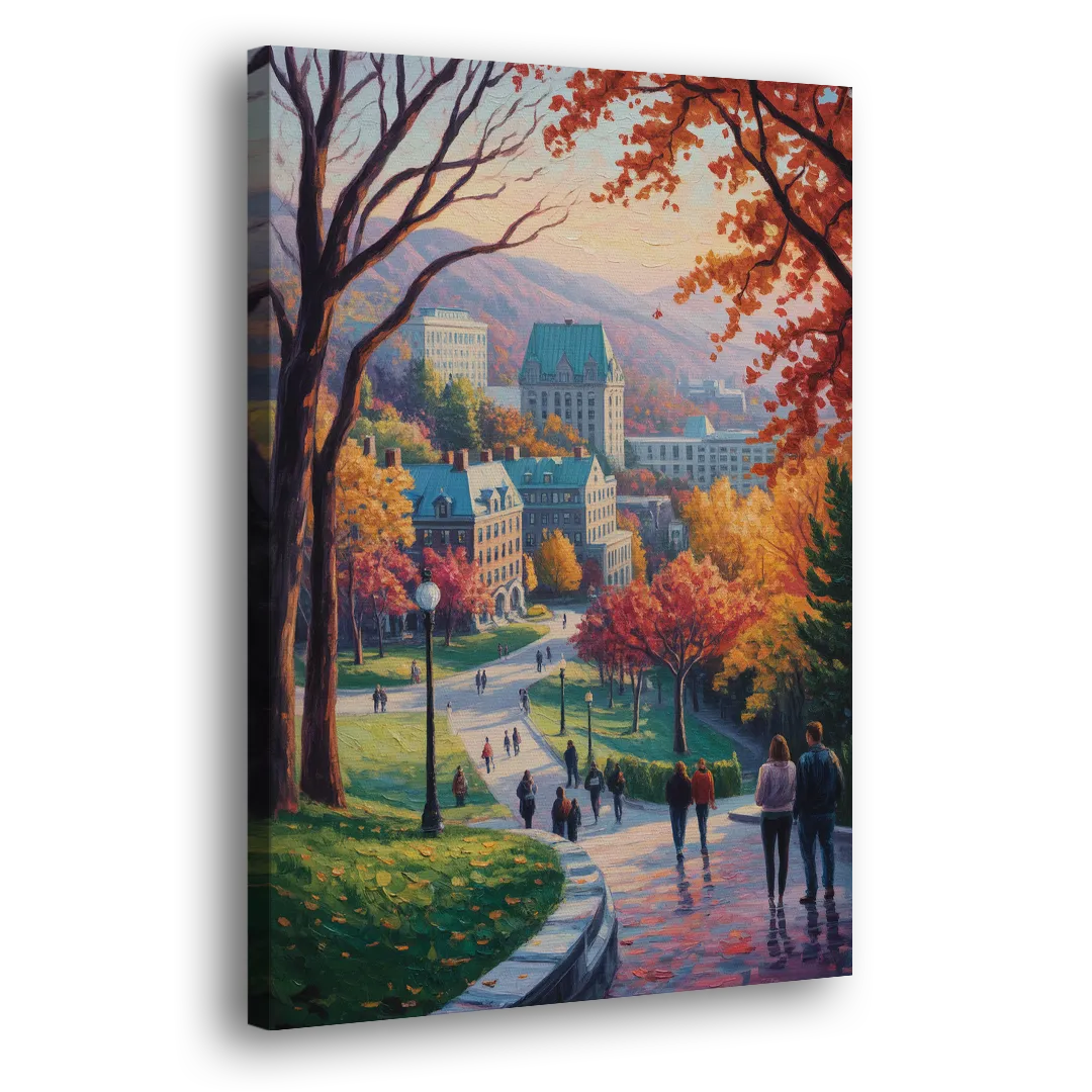 McGill University Montreal Side - Canvas Wall Art