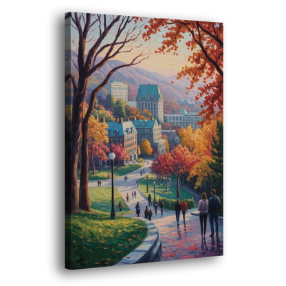 McGill University Montreal Side - Canvas Wall Art