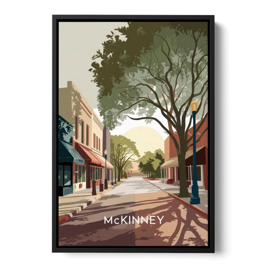 McKinney Artistic Heritage - Black Framed Canvas Wall Art - Front