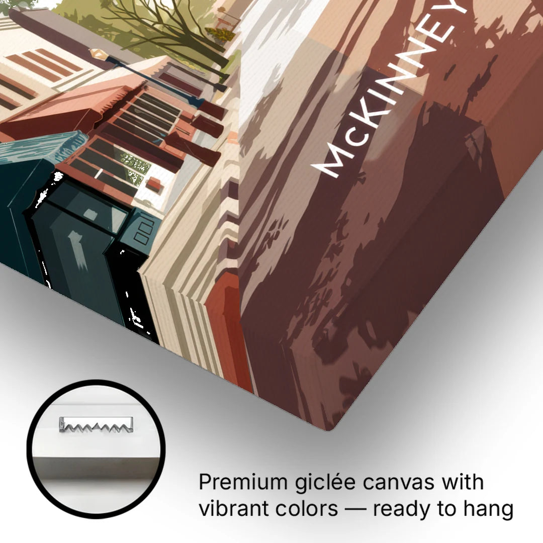 McKinney Artistic Heritage - Canvas Wall Art - Gallery Wrap Corner