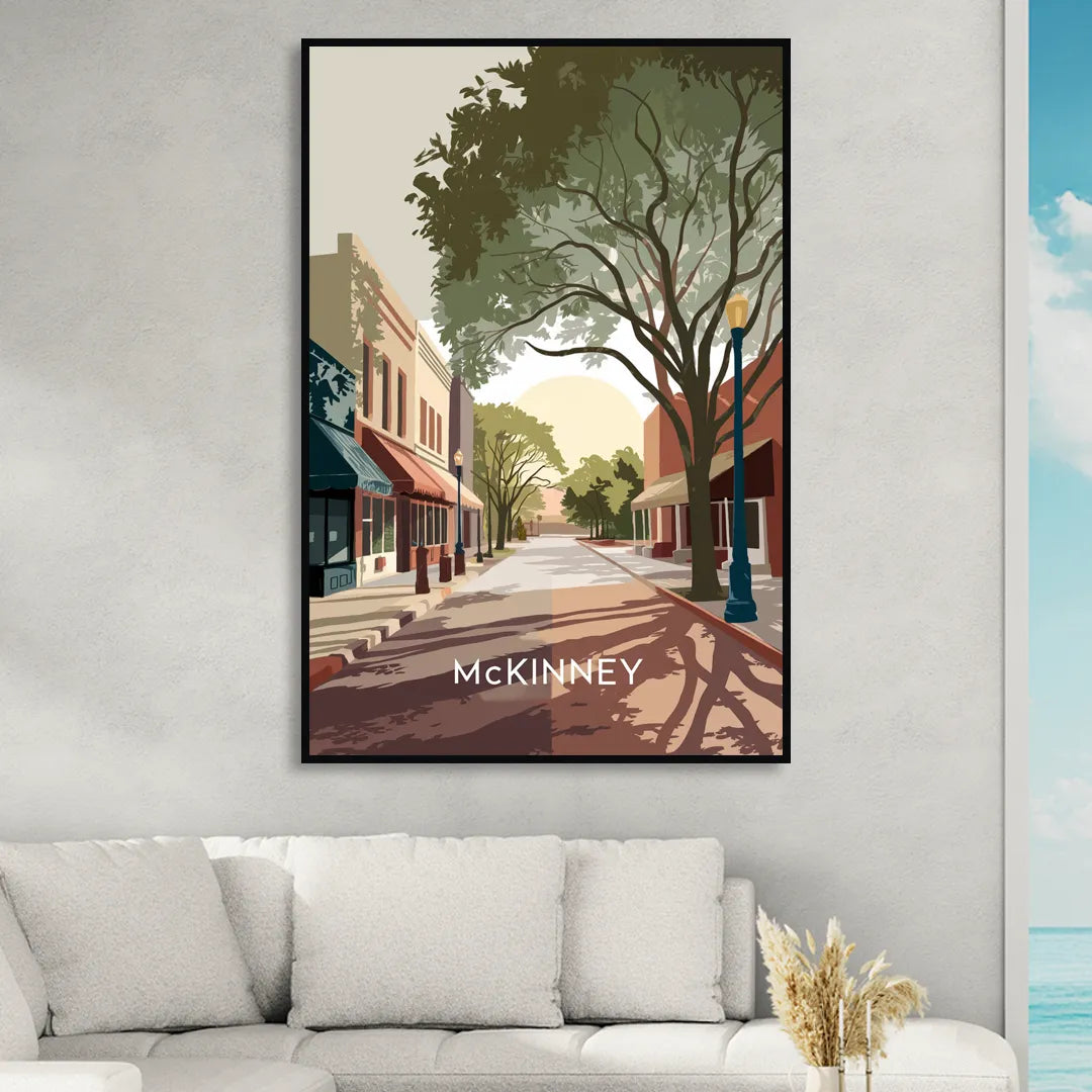 McKinney Artistic Heritage Living Room - Black Canvas Wall Art