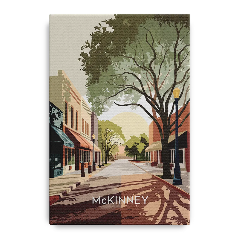 McKinney Artistic Heritage Front - Canvas Wall Art