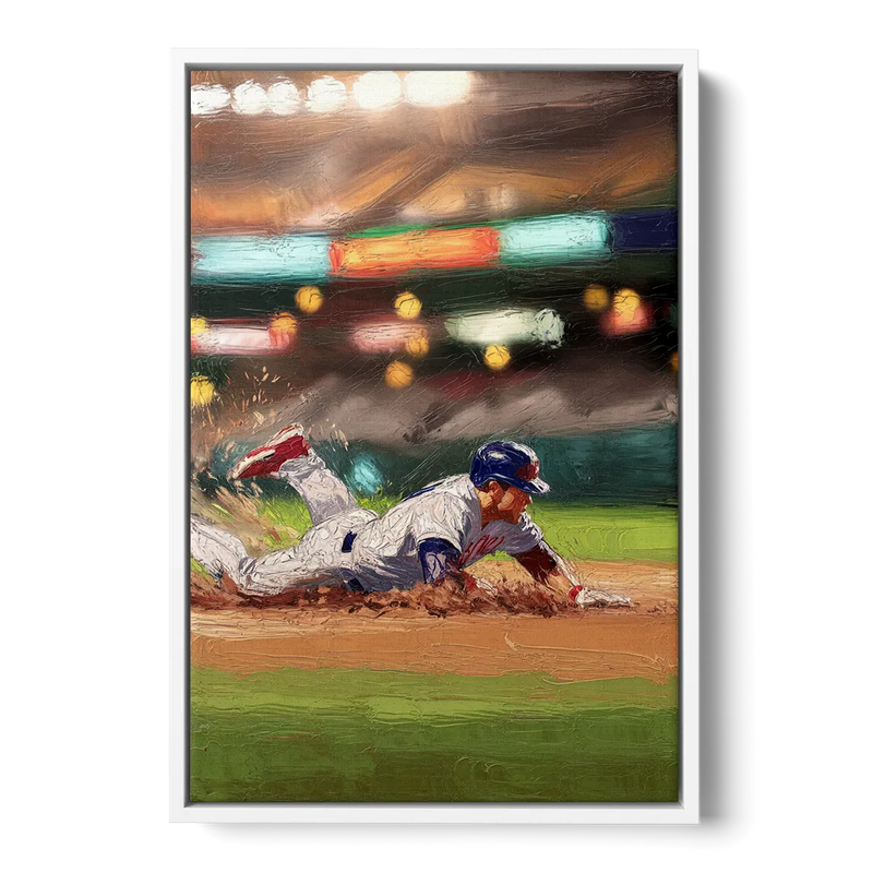 McKinney Baseball Spirit Front - White Canvas Wall Art