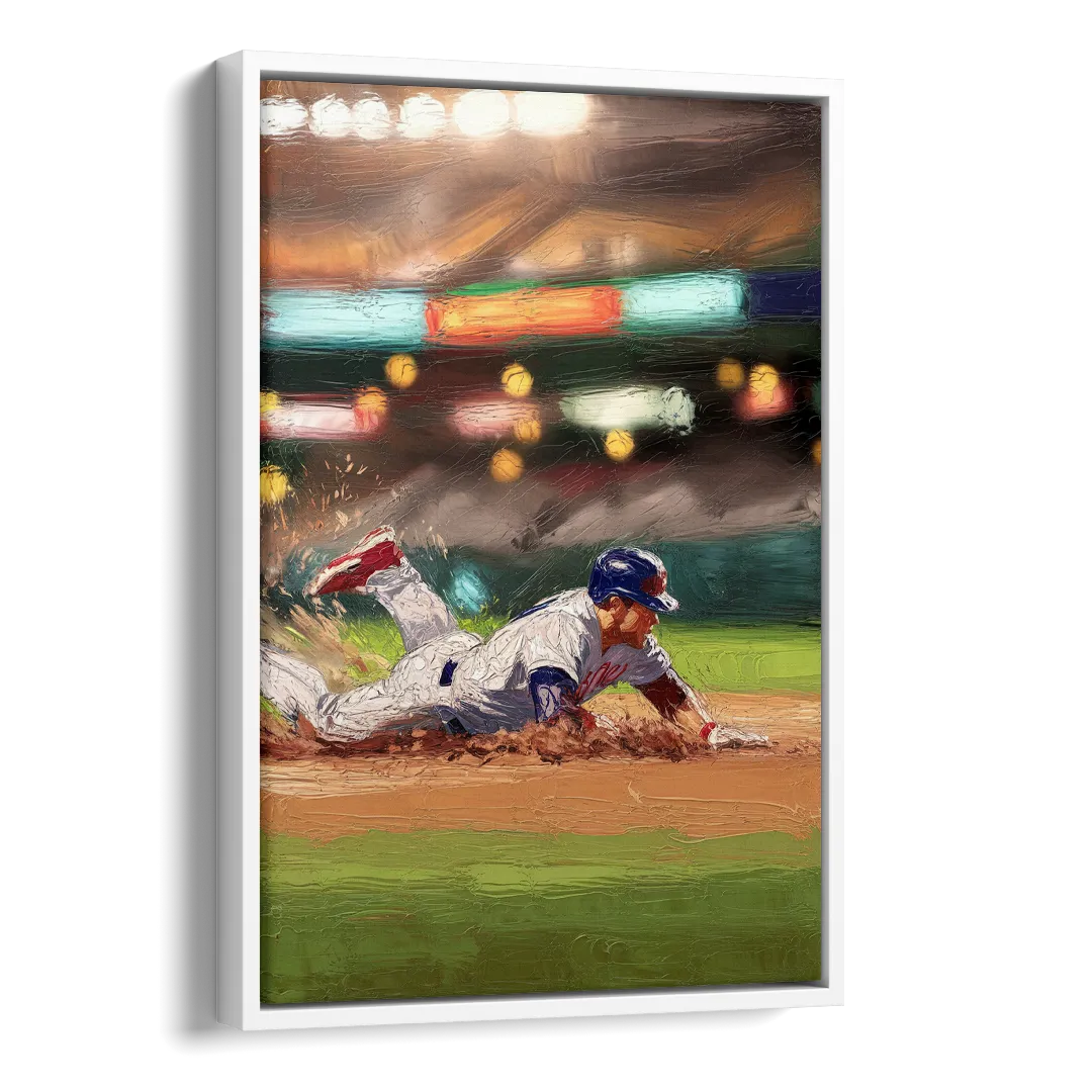 McKinney Baseball Spirit Side - White Canvas Wall Art
