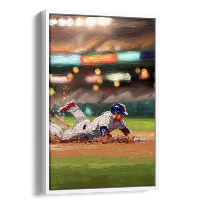 McKinney Baseball Spirit Side - White Canvas Wall Art