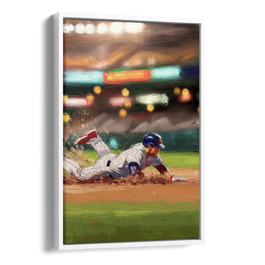 McKinney Baseball Spirit Side - White Canvas Wall Art