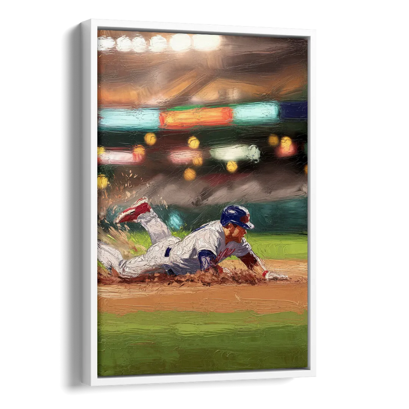 McKinney Baseball Spirit Side - White Canvas Wall Art