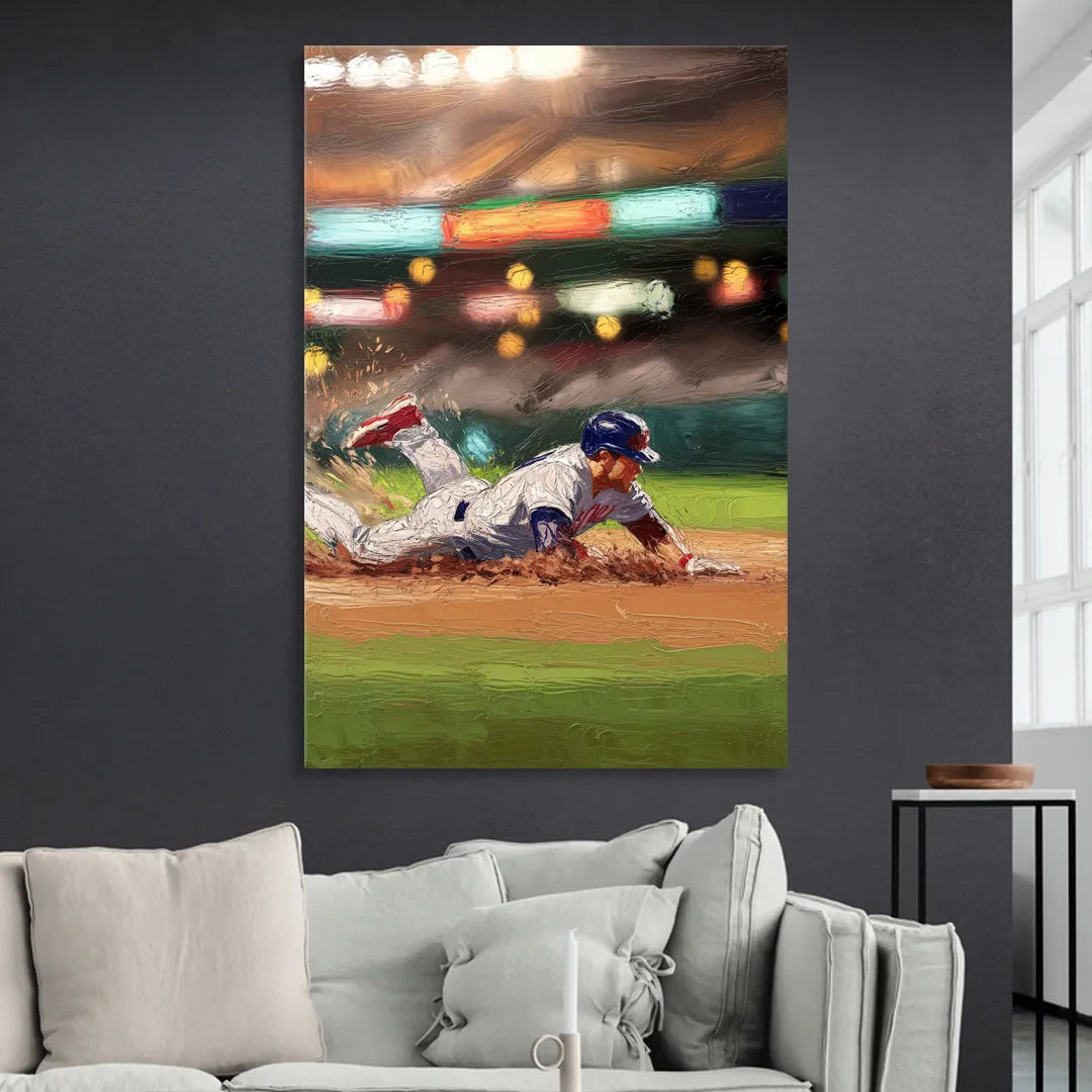 McKinney Baseball Spirit Living Room - Canvas Wall Art