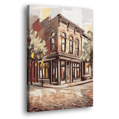 McKinney Historic Architecture - Canvas Wall Art - Side