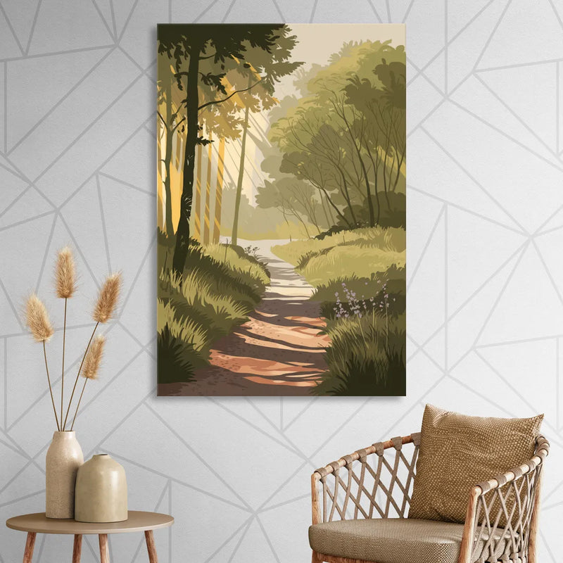 McKinney Nature Trails Living Room - Canvas Wall Art