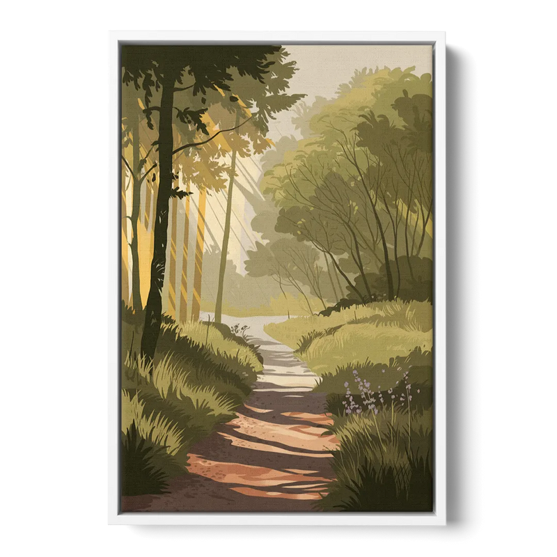 McKinney Nature Trails Front - White Canvas Wall Art