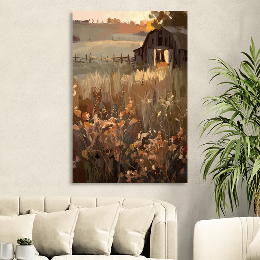 McKinney Rustic Charm Living Room - Canvas Wall Art