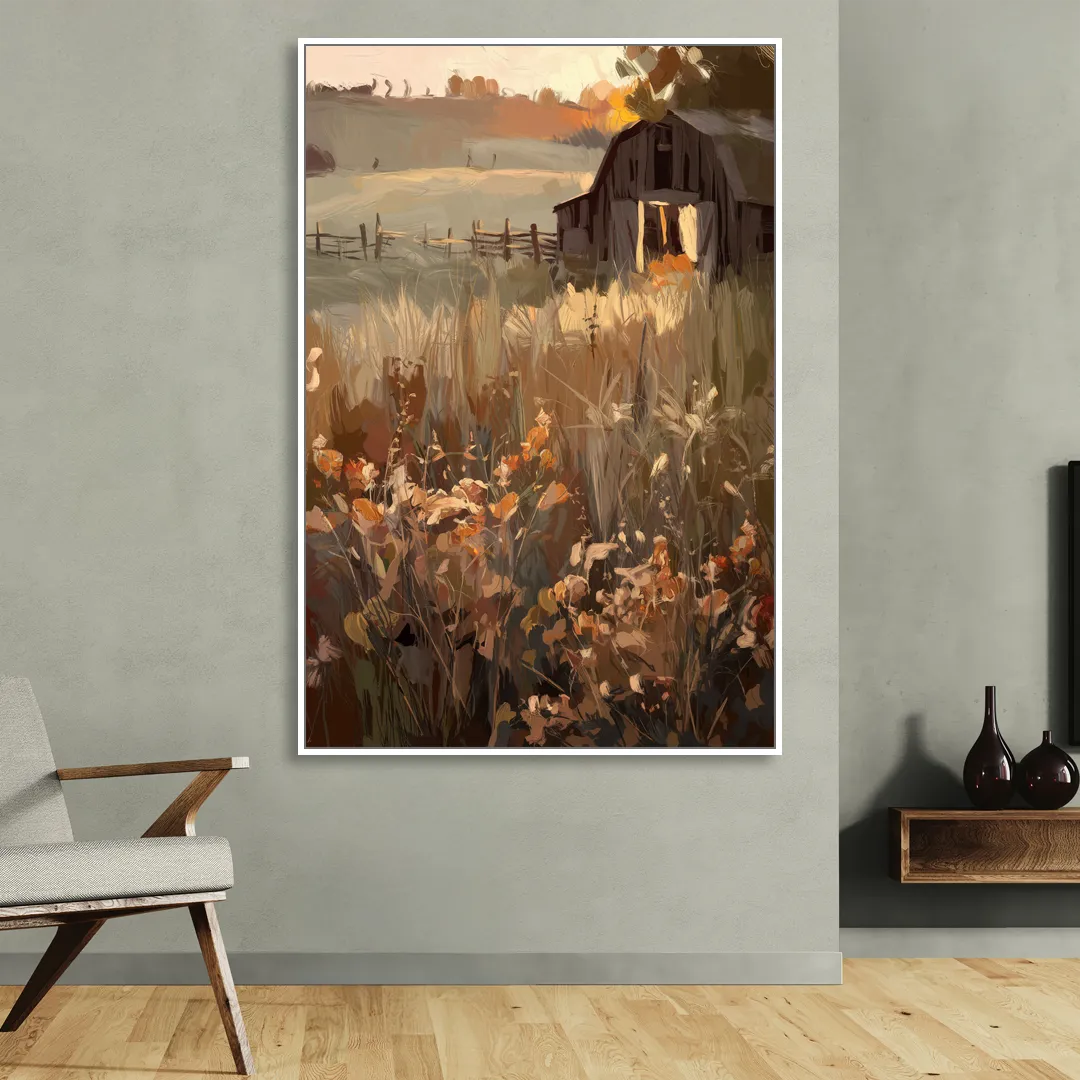 McKinney Rustic Charm Sitting Room - White Canvas Wall Art