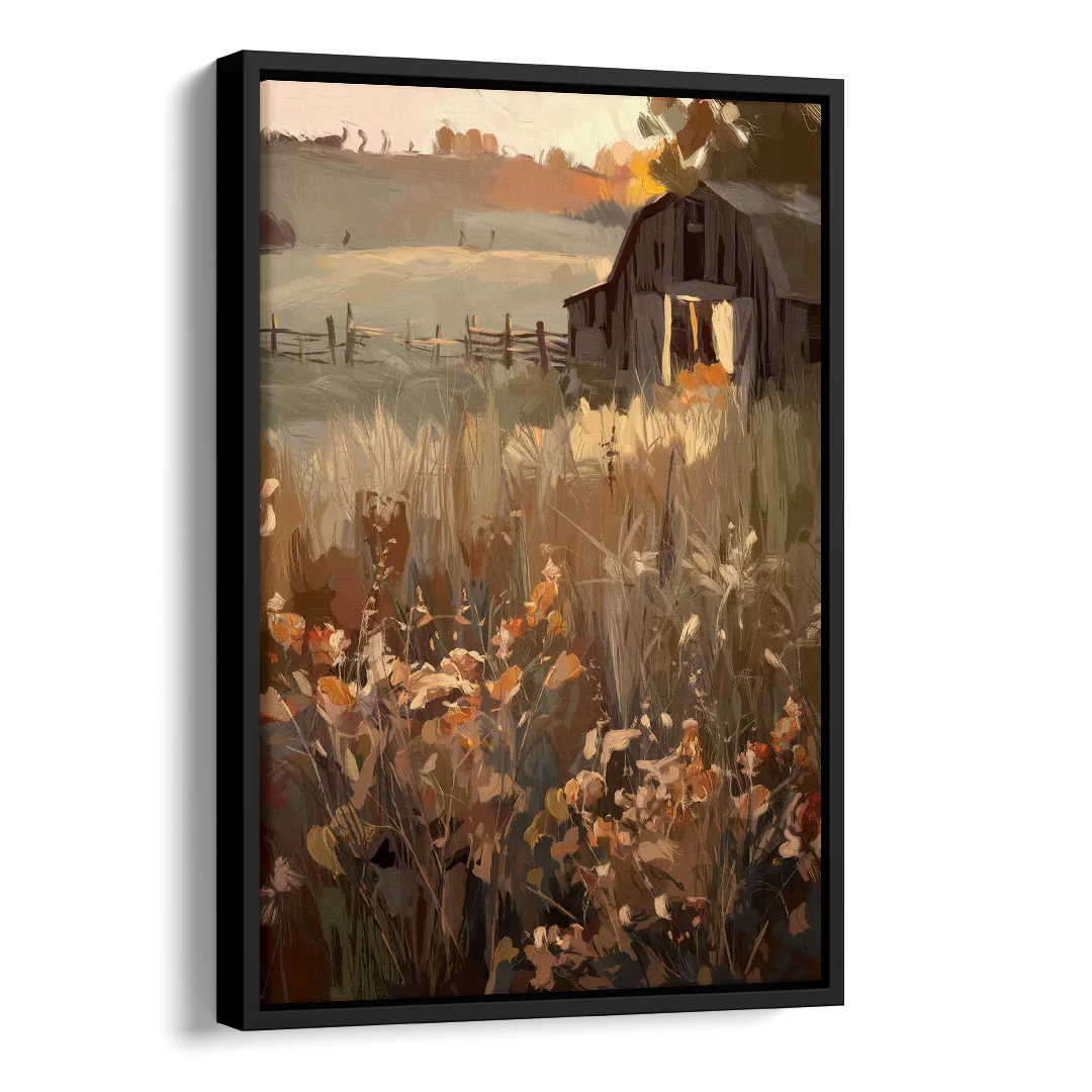 McKinney Rustic Charm Side - Black Canvas Wall Art