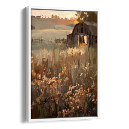 McKinney Rustic Charm Side - White Canvas Wall Art