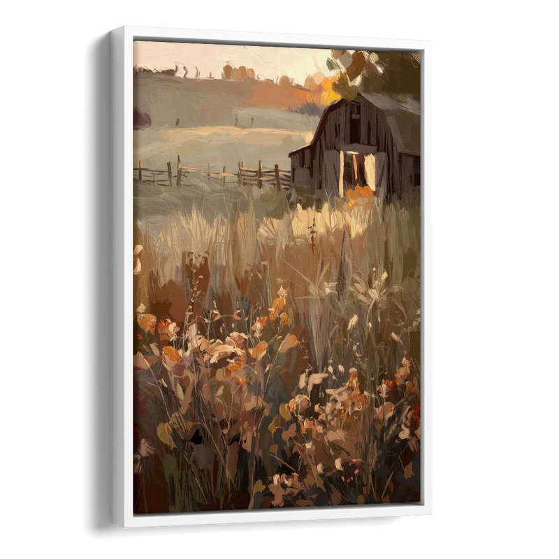 McKinney Rustic Charm Side - White Canvas Wall Art
