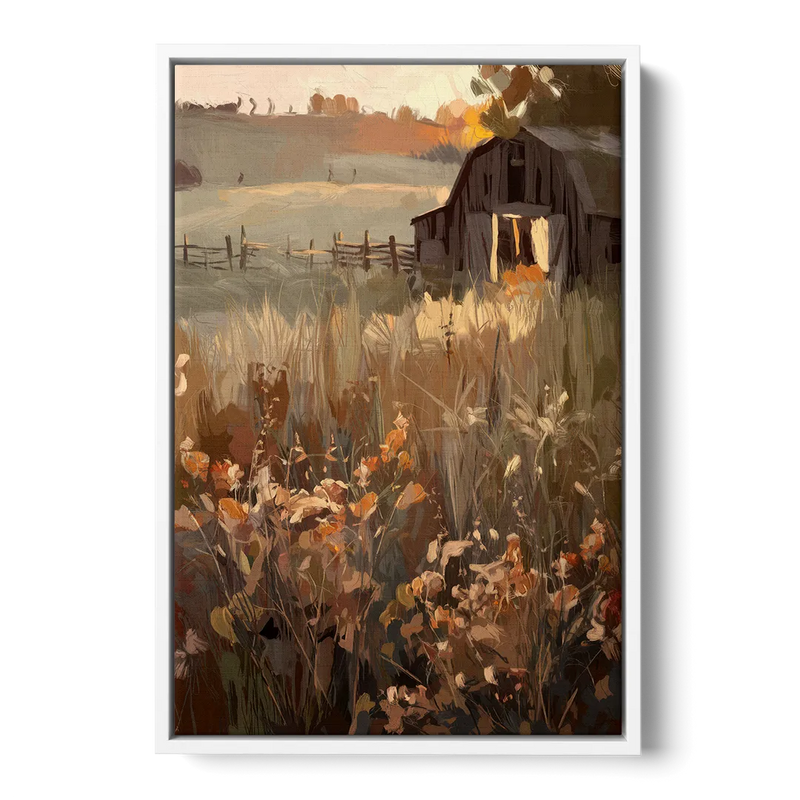 McKinney Rustic Charm Front - White Canvas Wall Art