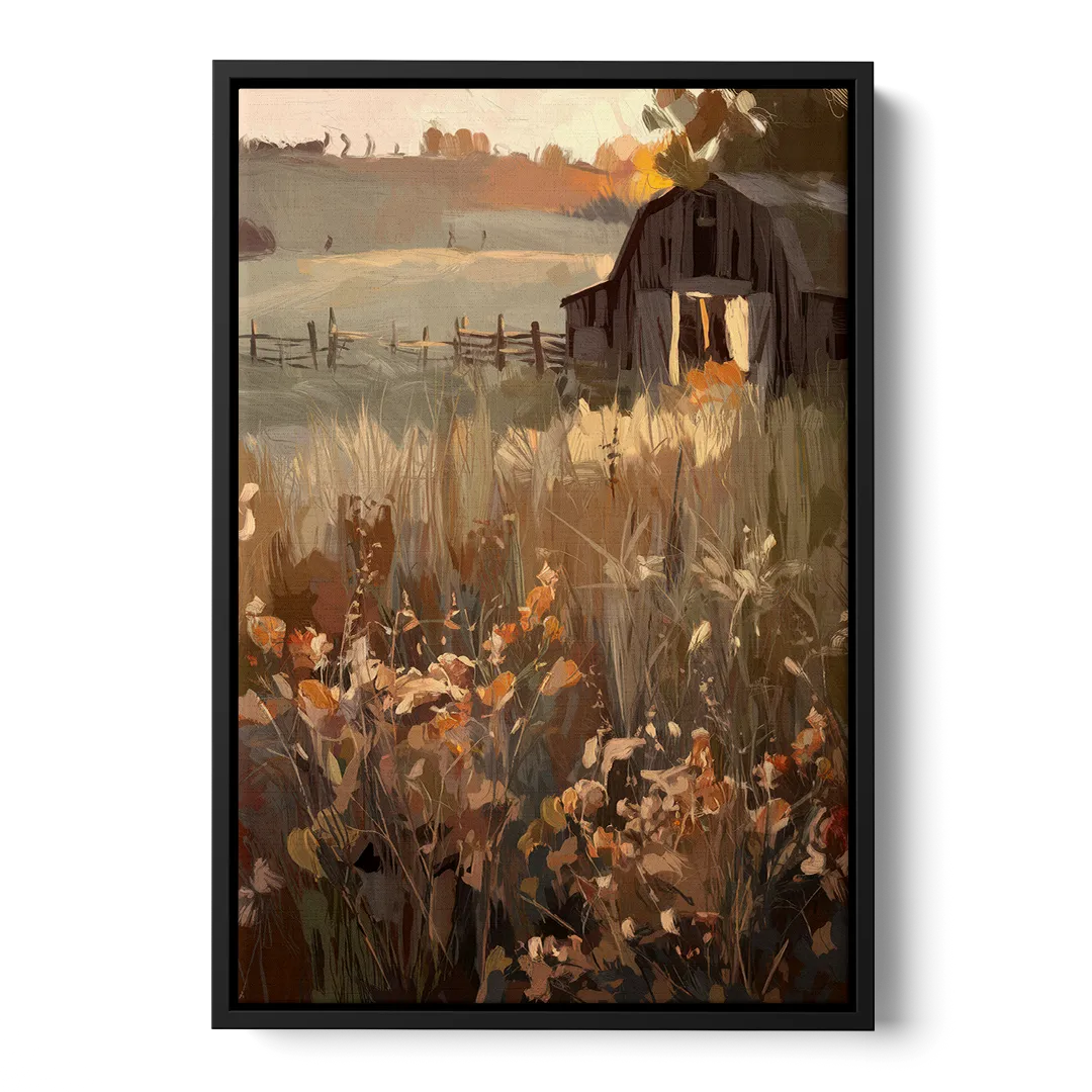 McKinney Rustic Charm Front - Black Canvas Wall Art