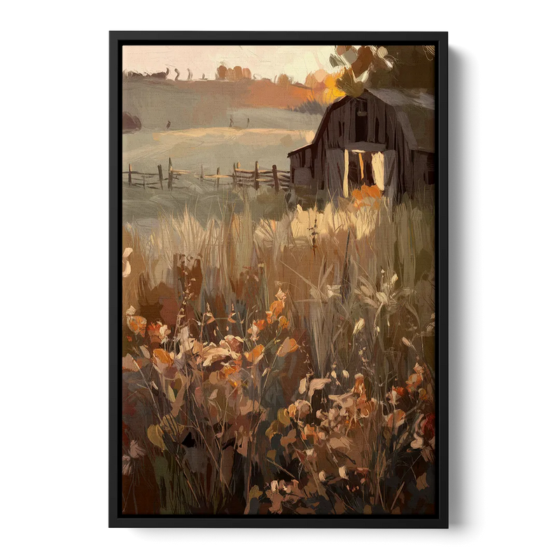 McKinney Rustic Charm Front - Black Canvas Wall Art