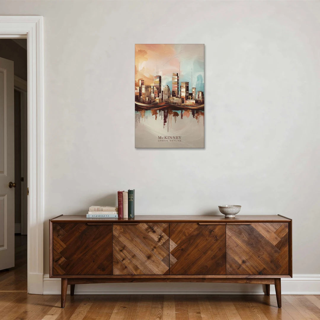 McKinney Urban Skyline - Canvas Wall Art - Coffee Table - 24x36