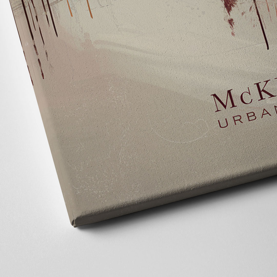 McKinney Urban Skyline Canvas Close Up