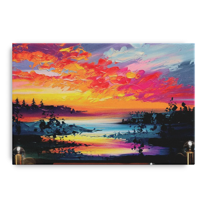 Mckinney Vibrant Sunset Front - Canvas Wall Art