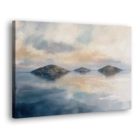 Medical Office Wall Art of Islands at Dusk - Canvas Wall Art - Side