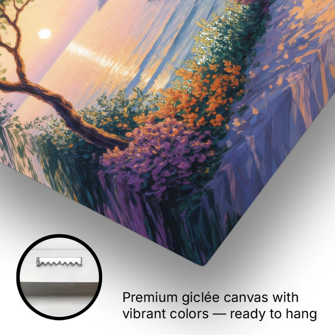 Mediterranean Glow - Canvas Wall Art - Gallery Wrap Corner
