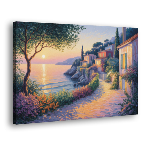 Mediterranean Glow - Canvas Wall Art - Side