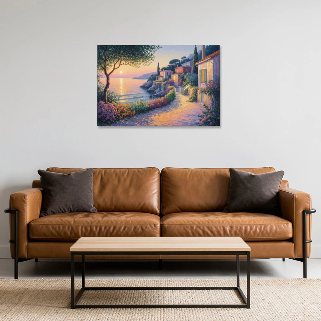 Mediterranean Glow - Canvas Wall Art - Sofa - 36x24