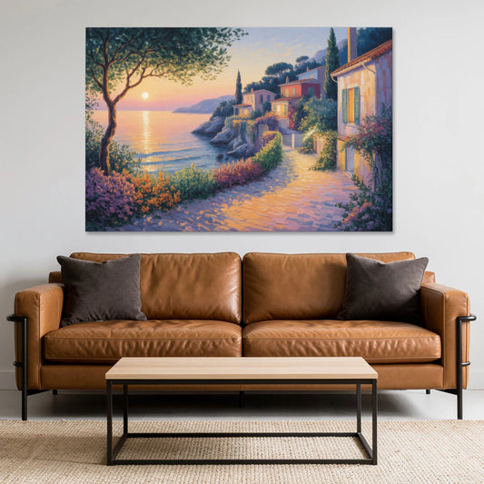 Mediterranean Glow - Canvas Wall Art - Sofa - 60x40