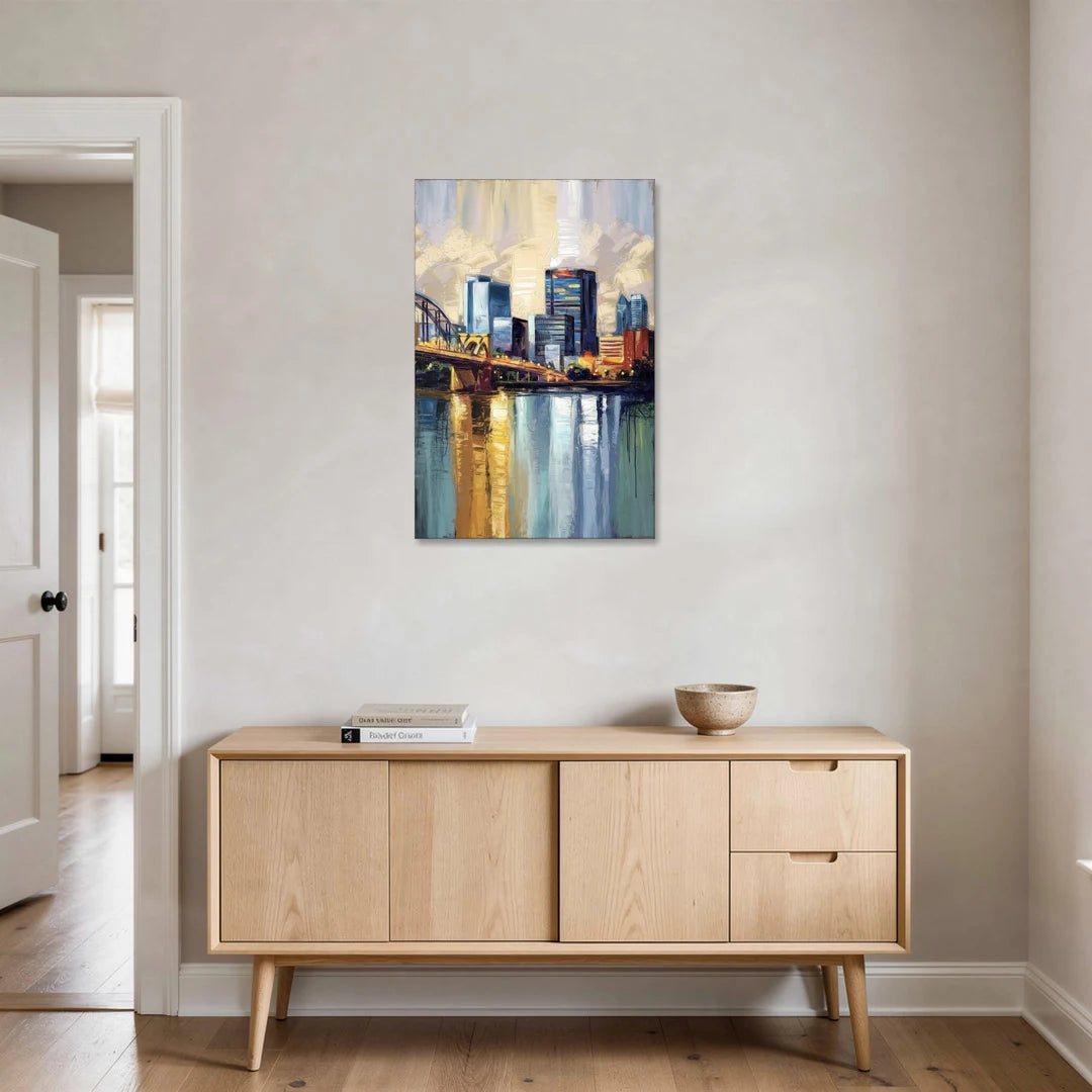 Memphis Downtown Charm - Canvas Wall Art - Coffee Table - 24x36