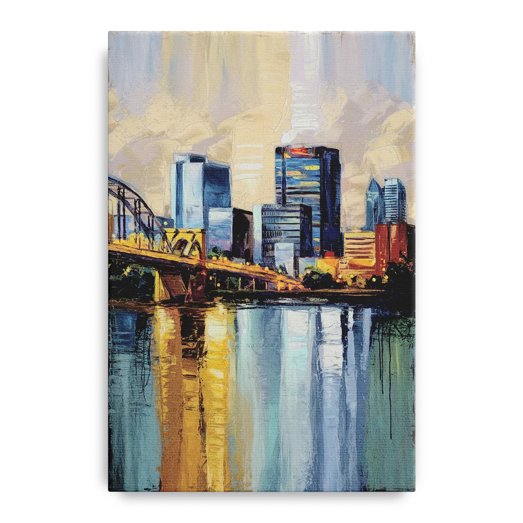 Memphis Downtown Charm Front - Canvas Wall Art