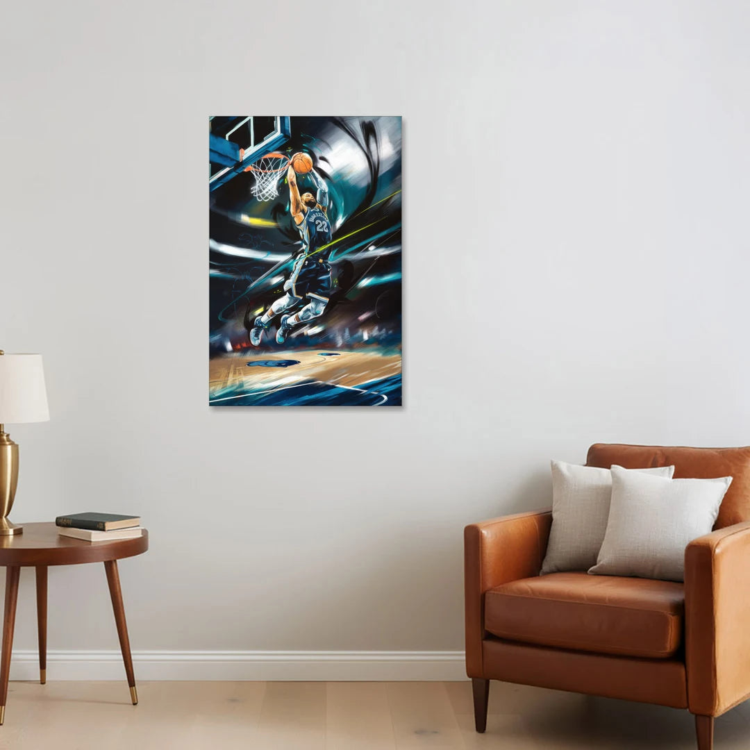 Memphis Grizzlies Spirit - Canvas Wall Art - Sofa - 24x36