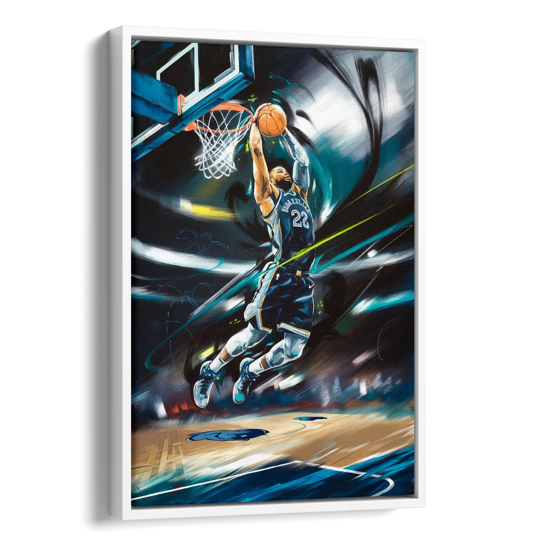 Memphis Grizzlies Spirit Side - White Canvas Wall Art
