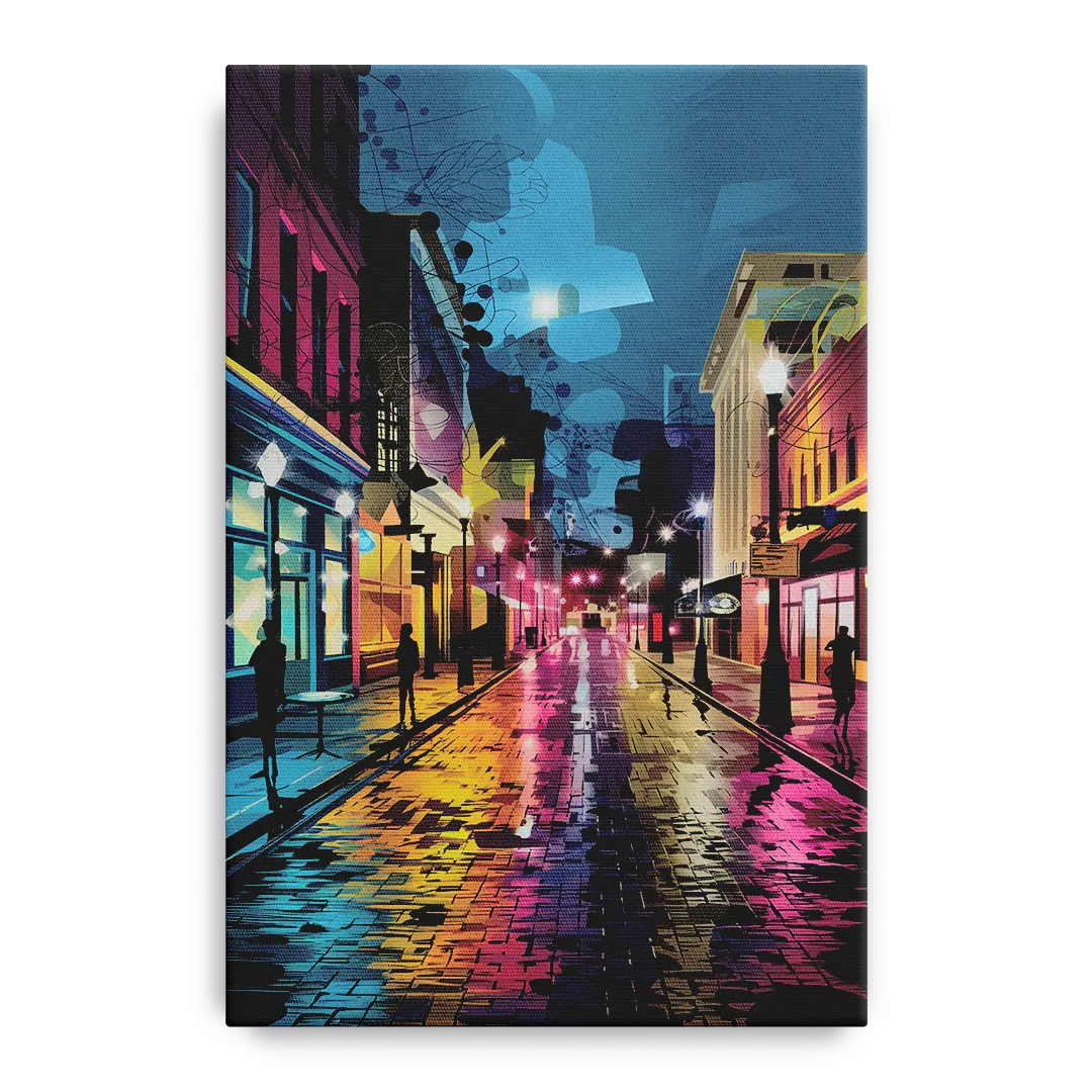 Memphis Historic Beale Street Front - Canvas Wall Art