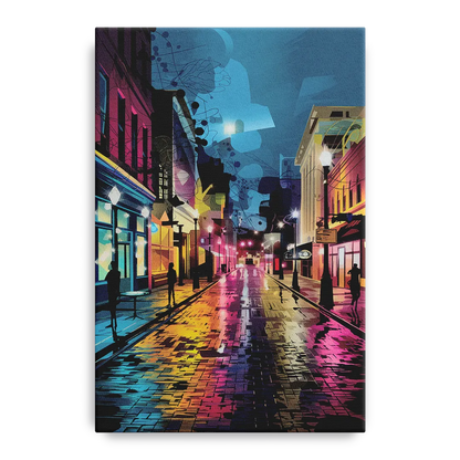Memphis Historic Beale Street Front - Canvas Wall Art