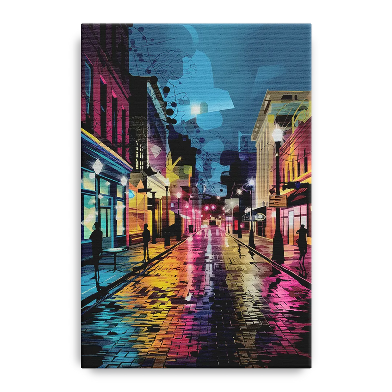 Memphis Historic Beale Street Front - Canvas Wall Art