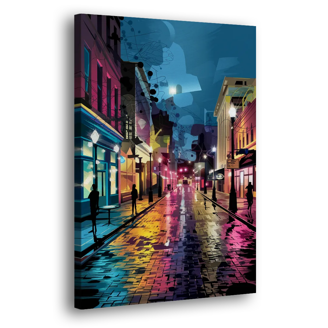 Memphis Historic Beale Street Side - Canvas Wall Art