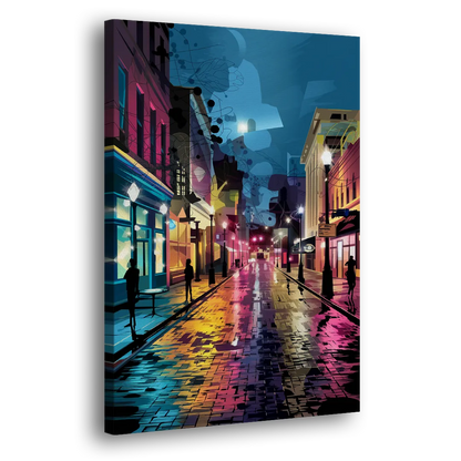 Memphis Historic Beale Street Side - Canvas Wall Art