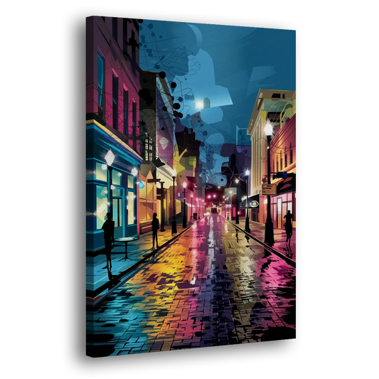 Memphis Historic Beale Street Side - Canvas Wall Art