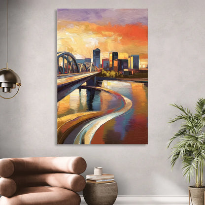 Memphis Riverfront Views Sitting Room - Canvas Wall Art