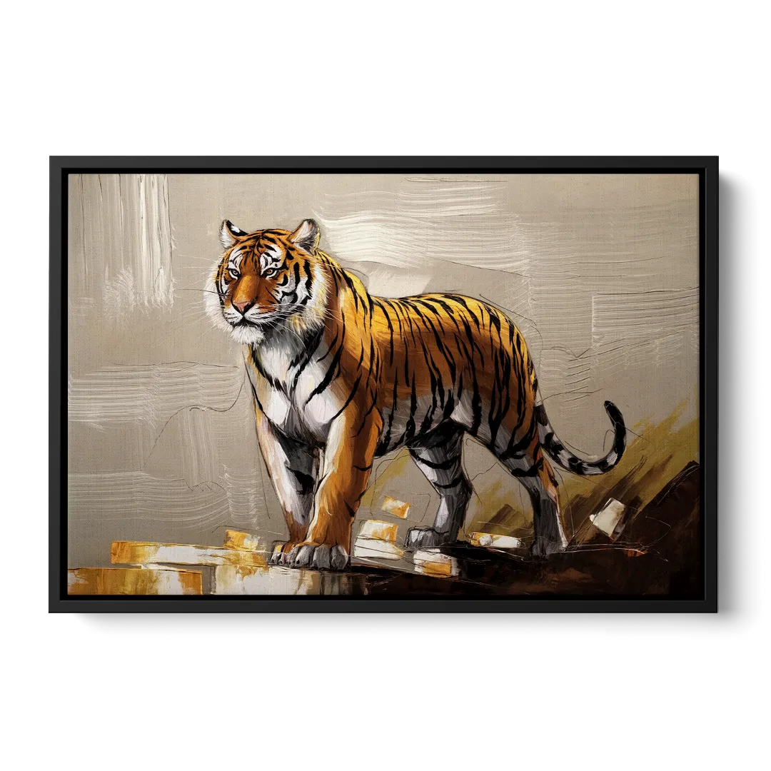 Memphis Tigers Pride Front - Black Canvas Wall Art